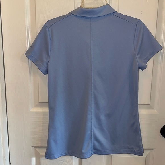 Nike Dri Fit Womens Collared Golf Shirt Size Medium Periwinkle Color - Picture 5 of 7